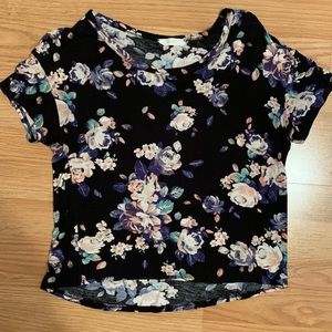 Lush Blue Floral Top